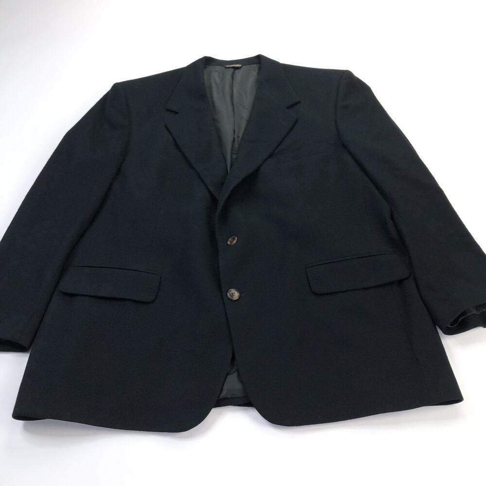Lord & Taylor 100% Cashmere NO TAG 50? Button Blazer Jacket Black PLS READ